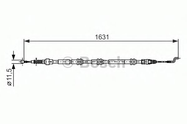 Трос ручного тормоза BOSCH 1 987 482 376