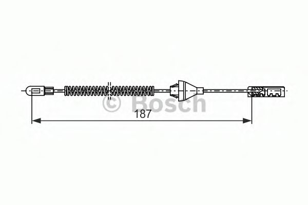Трос ручного тормоза BOSCH 1 987 482 382