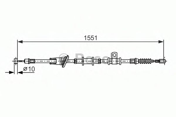 Трос ручного тормоза BOSCH 1 987 482 400