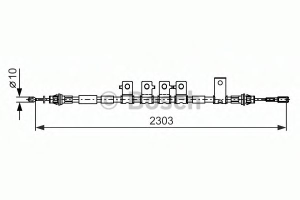 Трос ручного тормоза BOSCH 1 987 482 403