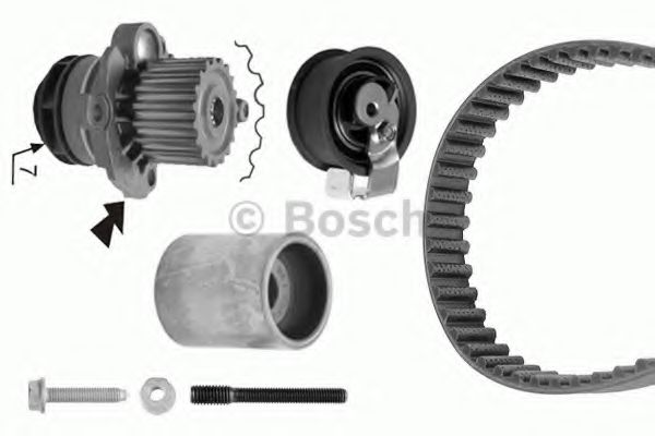 Комплект ГРМ с помпой BOSCH 1 987 946 416