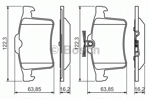 Тормозные колодки BOSCH 0 986 494 480