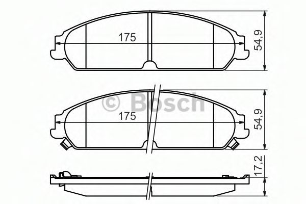 Тормозные колодки BOSCH 0 986 494 483