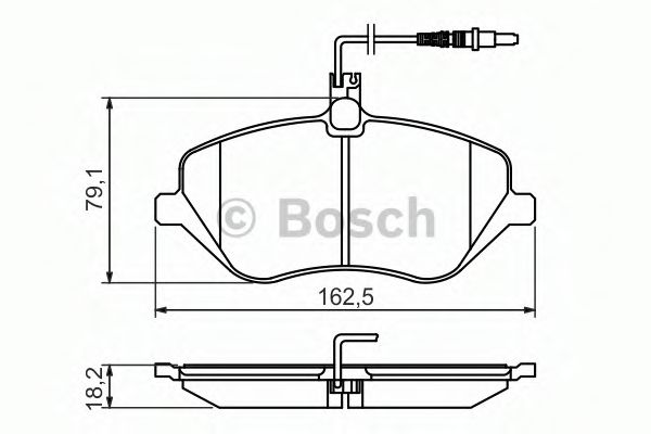 Тормозные колодки BOSCH 0 986 494 484