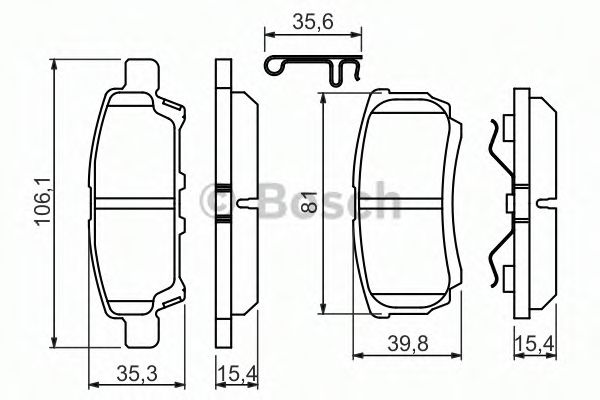 Тормозные колодки BOSCH 0 986 494 502
