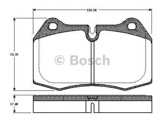 Тормозные колодки BOSCH 0 986 TB2 247