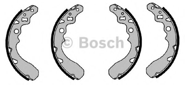 Тормозные колодки барабанные BOSCH 0 986 487 504