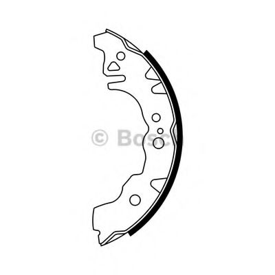 Тормозные колодки барабанные BOSCH 0 986 487 783