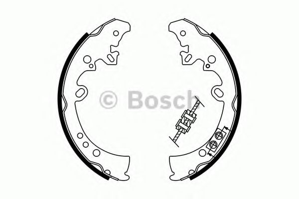 Тормозные колодки барабанные BOSCH 0 986 487 787