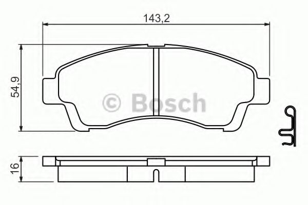 Тормозные колодки BOSCH 0 986 494 503