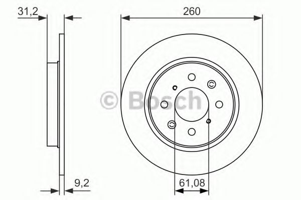 Тормозной диск BOSCH 0 986 479 051