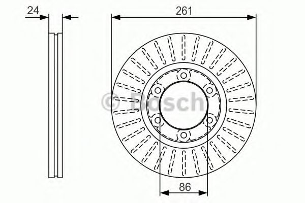 Тормозной диск BOSCH 0 986 479 053