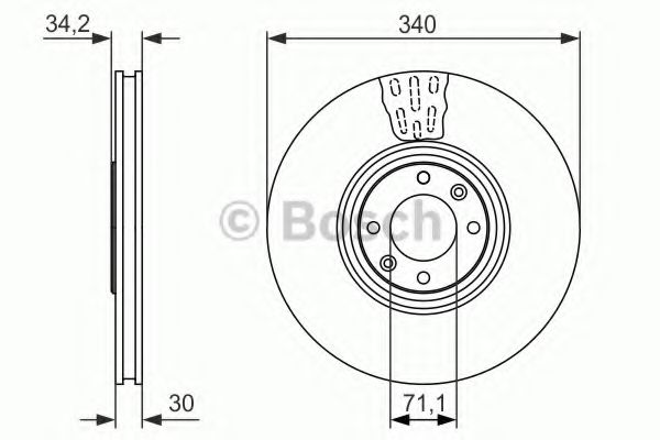 Тормозной диск BOSCH 0 986 479 093