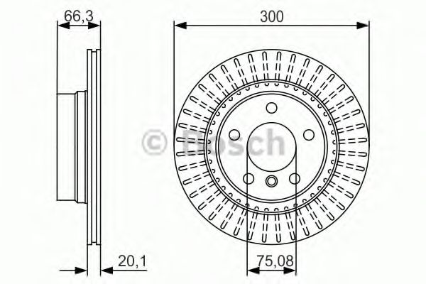 Тормозной диск BOSCH 0 986 479 044