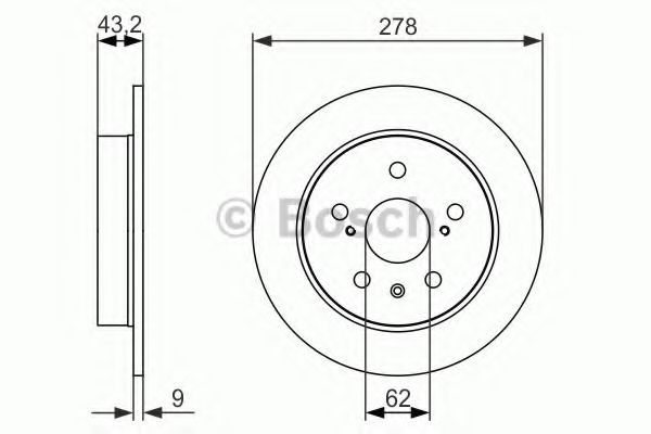 Тормозной диск BOSCH 0 986 479 047