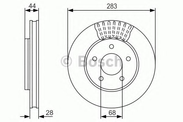 Тормозной диск BOSCH 0 986 479 091