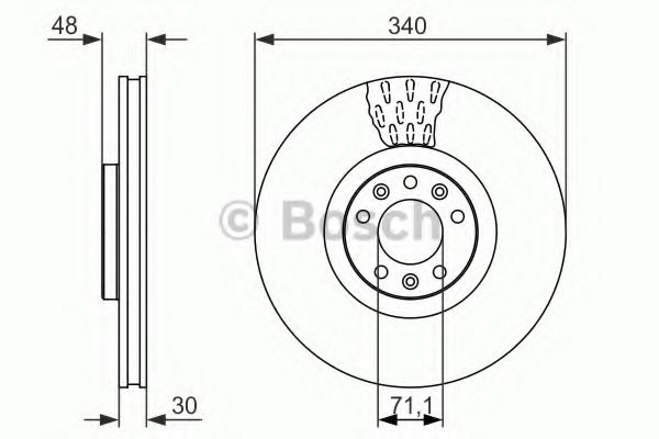 Тормозной диск BOSCH 0 986 479 092