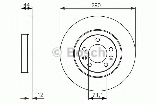 Тормозной диск BOSCH 0 986 479 130