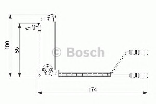 Датчик износа тормозных колодок BOSCH 1 987 474 584