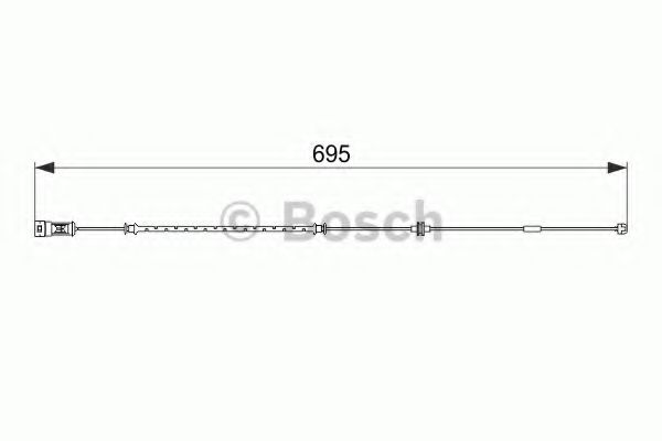 Датчик износа тормозных колодок BOSCH 1 987 474 585