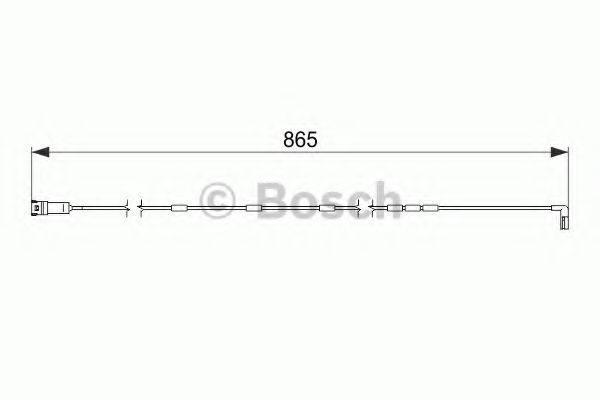 Датчик износа тормозных колодок BOSCH 1 987 474 586