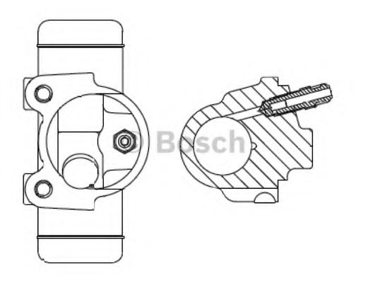 Рабочий тормозной цилиндр BOSCH F 026 002 096