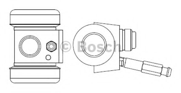 Рабочий тормозной цилиндр BOSCH F 026 002 364