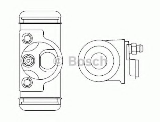Рабочий тормозной цилиндр BOSCH F 026 002 372