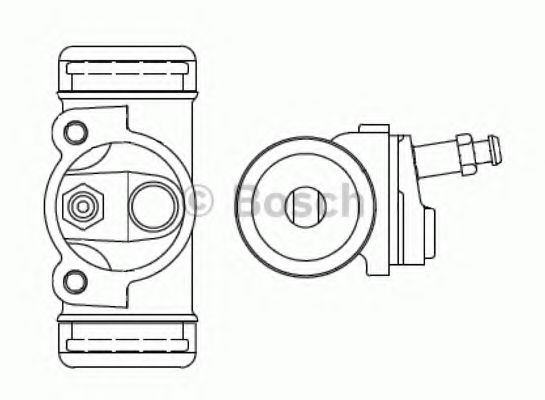 Рабочий тормозной цилиндр BOSCH F 026 002 385
