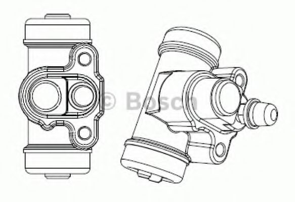 Рабочий тормозной цилиндр BOSCH F 026 002 388