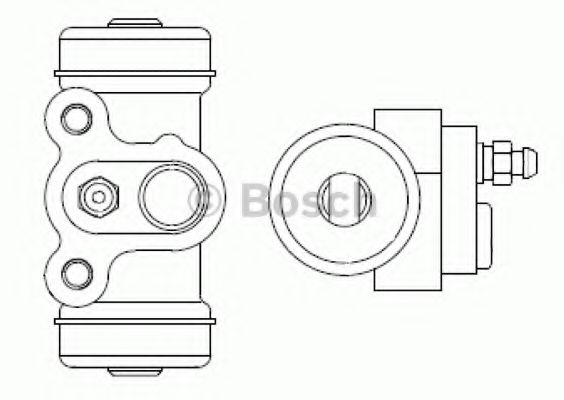 Рабочий тормозной цилиндр BOSCH F 026 002 390