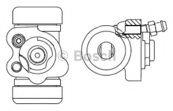 Рабочий тормозной цилиндр BOSCH F 026 002 394
