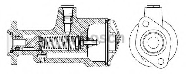 Главный цилиндр сцепления BOSCH F 026 005 006