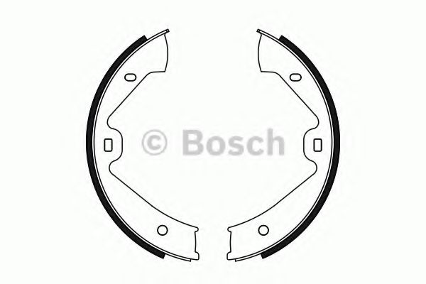Тормозные колодки барабанные BOSCH 0 986 487 755