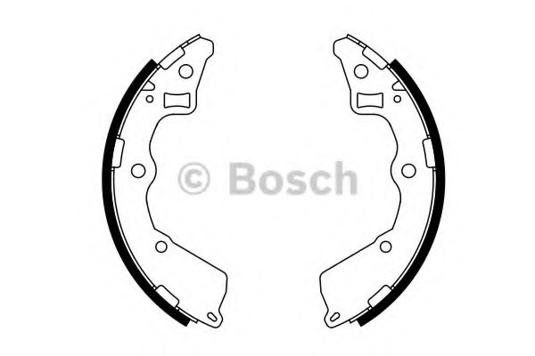 Тормозные колодки барабанные BOSCH 0 986 487 757