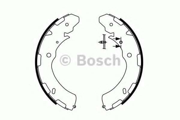 Тормозные колодки барабанные BOSCH 0 986 487 758