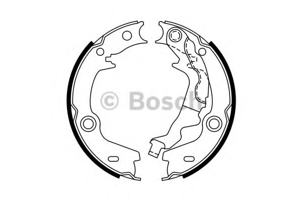 Тормозные колодки барабанные BOSCH 0 986 487 761