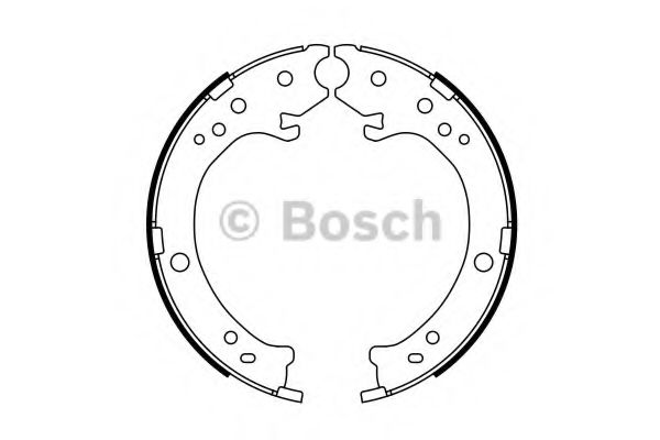 Тормозные колодки барабанные BOSCH 0 986 487 765