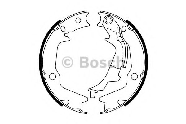 Тормозные колодки барабанные BOSCH 0 986 487 769