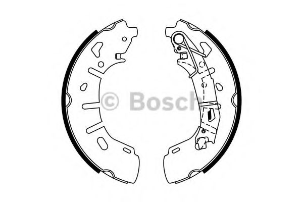 Тормозные колодки барабанные BOSCH 0 986 487 773