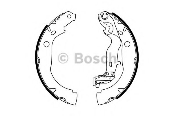 Тормозные колодки барабанные BOSCH 0 986 487 774