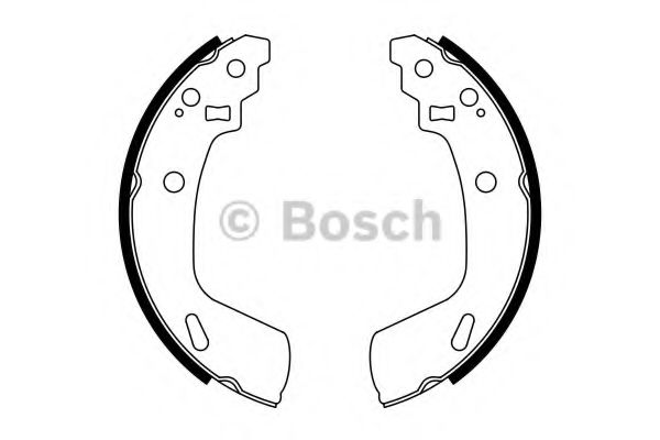 Тормозные колодки барабанные BOSCH 0 986 487 775