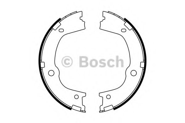 Тормозные колодки барабанные BOSCH 0 986 487 776