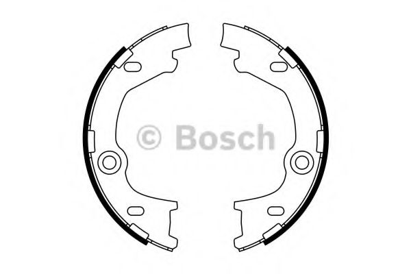 Тормозные колодки барабанные BOSCH 0 986 487 777