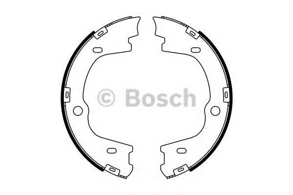 Тормозные колодки барабанные BOSCH 0 986 487 778