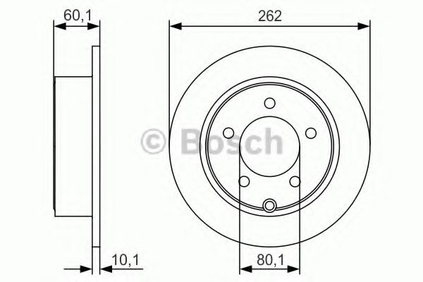 Тормозной диск BOSCH 0 986 479 R05
