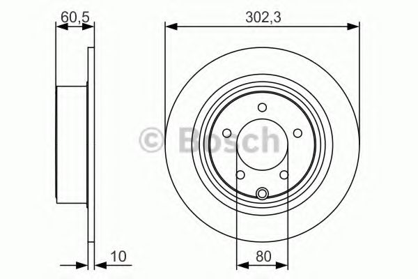 Тормозной диск BOSCH 0 986 479 R07