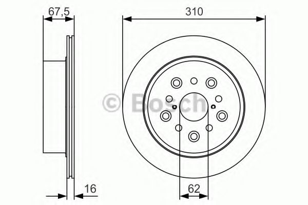 Тормозной диск BOSCH 0 986 479 R25