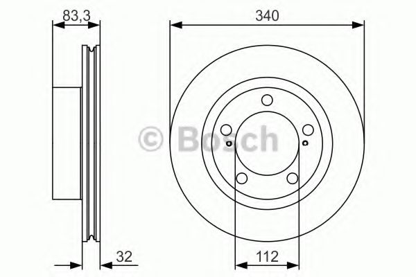 Тормозной диск BOSCH 0 986 479 R29