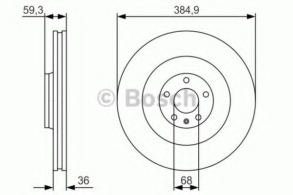 Тормозной диск BOSCH 0 986 479 R30